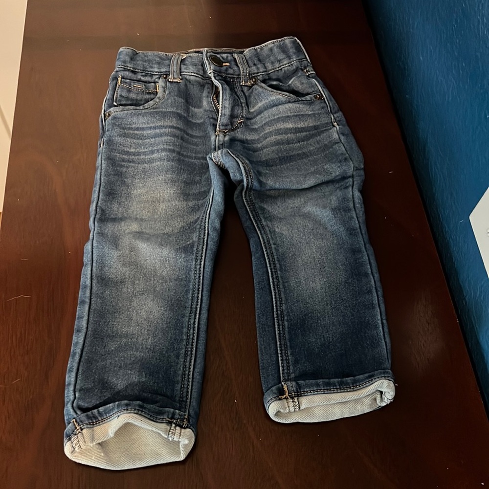 2T jeans with adjustable waist